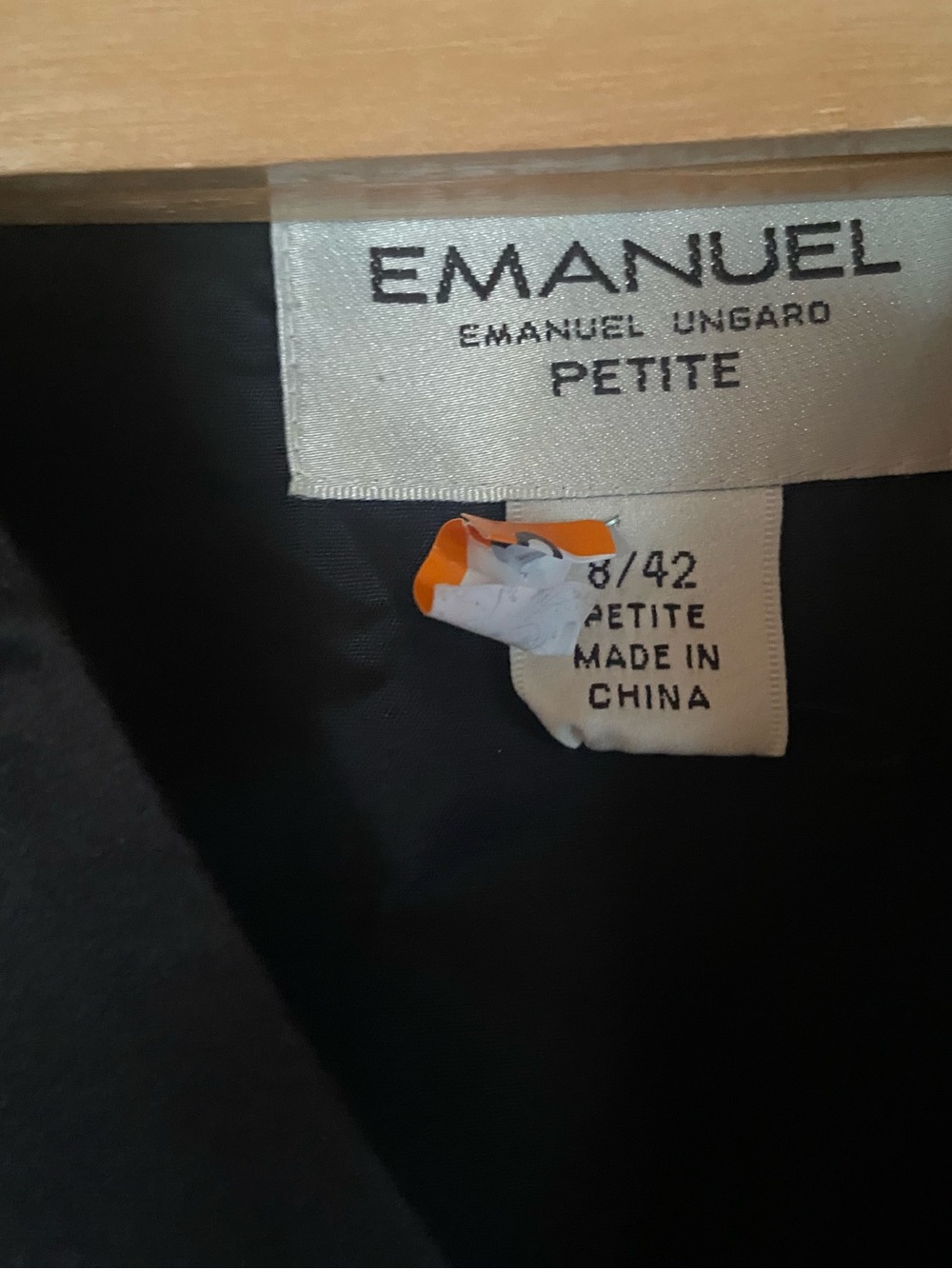 Emanuel Ungaro Petite Black Jacket - Sleek vintage
